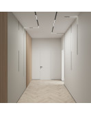 DK8015-BK Угловой трековый светильник SMART LINEAR со светодиодом, L312*312, 220V, 18W, 3000-6000К, IP20, черный, алюминий