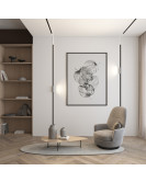 DK8015-BK Угловой трековый светильник SMART LINEAR со светодиодом, L312*312, 220V, 18W, 3000-6000К, IP20, черный, алюминий