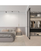 DK8040-BW+BK Акцентный светильник SMART SPOT 9W DIM 3000K-6000K, черный с белым, алюминий