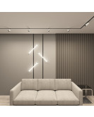 DK8040-BW+BK Акцентный светильник SMART SPOT 9W DIM 3000K-6000K, черный с белым, алюминий
