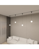 DK8052-BK Подвесной светильник SMART MOON 5W DIM 3000K-6000K, ?130мм, черный, акрил