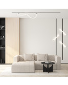 DK8060-BK Гибкий рассеивающий матовый светильник SMART RAY 18W DIM 3000K-6000K, длина плафона 1.5м, черный DK8060-BK Гибкий рассеивающий матовый светильник SMART RAY 18W DIM 3000K-6000K, длина плафона 1.5м, черный