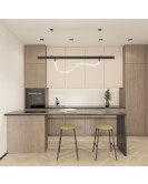 DK8060-BK Гибкий рассеивающий матовый светильник SMART RAY 18W DIM 3000K-6000K, длина плафона 1.5м, черный DK8060-BK Гибкий рассеивающий матовый светильник SMART RAY 18W DIM 3000K-6000K, длина плафона 1.5м, черный