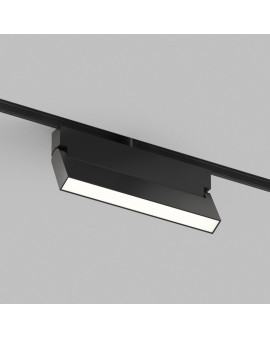 Светильник трековый LINEAR поворотный 12W CRI90 120° 480лм 48V черный 3CCT+SMART DIP SWITH
