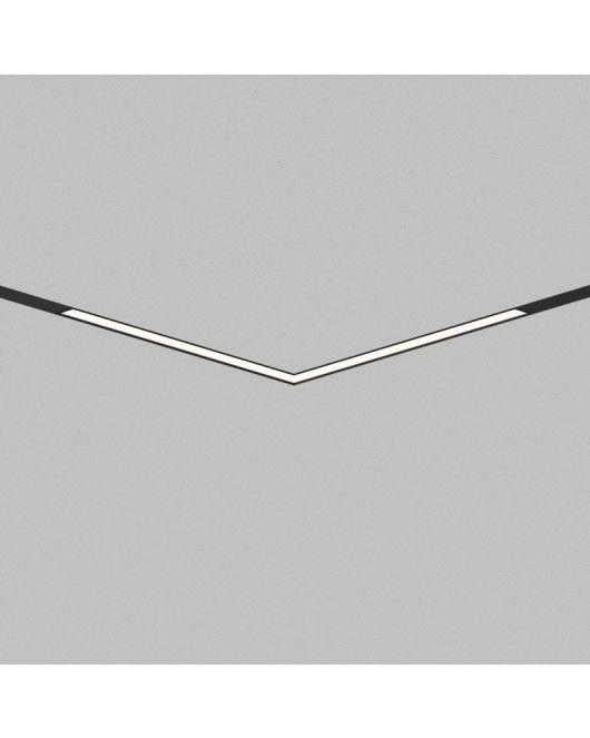 Светильник трековый LINEAR угловой 20W CRI90 120° 1130лм 48V черный 3CCT+SMART DIP SWITH
