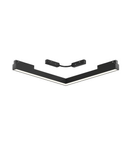 Светильник трековый LINEAR угловой 20W CRI90 120° 1130лм 48V черный 3CCT+SMART DIP SWITH
