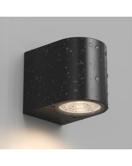 DK9790-BK Настенный уличный светильник NARVIK, IP44, GU10 LED, до 15 Вт, черный, алюминий