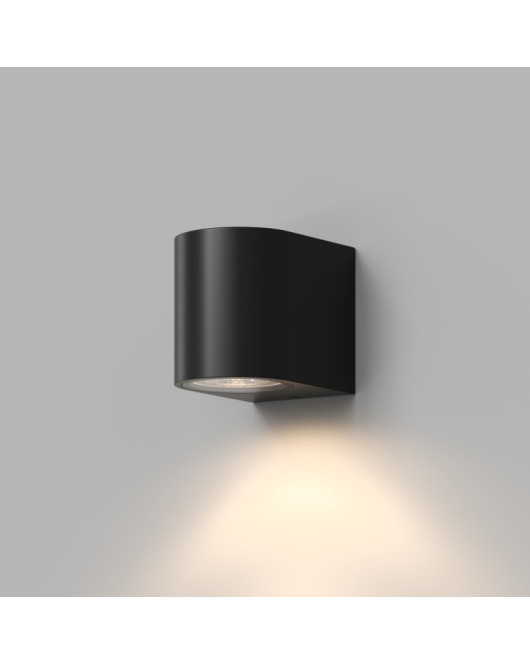 DK9790-BK Настенный уличный светильник NARVIK, IP44, GU10 LED, до 15 Вт, черный, алюминий