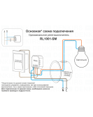 RL1001-SM/1 Одноканальное Wi-Fi реле-выключатель 1 x 2300 Вт / 250 Вт для LED RL1001-SM/1 Одноканальное Wi-Fi реле-выключатель 1 x 2300 Вт / 250 Вт для LED