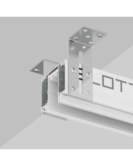 TR2014-WH Профиль-трек SLOTT for DENKIRS SMART, для натяжных потолков, 2 м, алюминий, белый