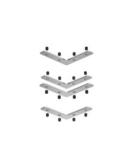 TR2019-AL Комплект угловых соединителей трека SLOTT, алюминий