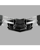 TR2026-BK Угловой элемент 90° трека SMART ONE, алюминий, черный