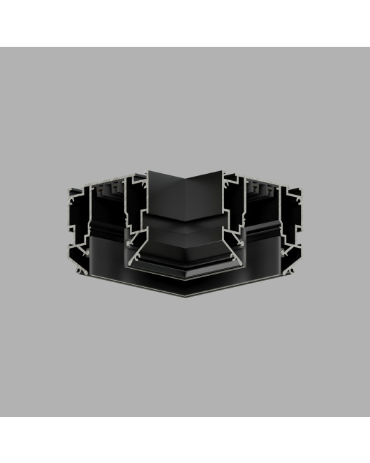 TR2026-BK Угловой элемент 90° трека SMART ONE, алюминий, черный