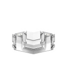 TR2026-WH Угловой элемент 90° трека SMART ONE, алюминий, белый