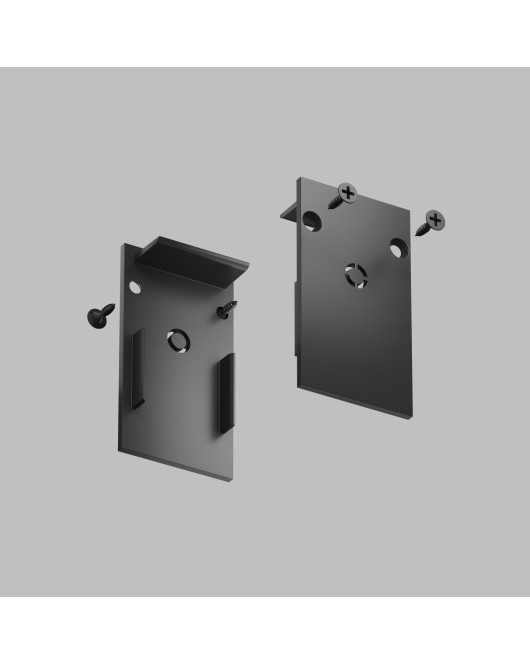 TR2107-BK Торцевые заглушки для шинопровода SMART черные (комплект 2 шт)
