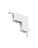 TR2108-WH Угол стена-потолок накладной SMART, белый