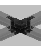 TR2114-BK Коннектор трека SMART для ГКЛ , \"X\" образный, механический , черный