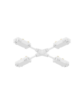 TR2116-WH Гибкий Х-образный, электрический коннектор трека SMART, белый TR2116-WH Гибкий Х-образный, электрический коннектор трека SMART, белый