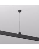 TR2124-BK Подвод питания для подвесного монтажа трека SMART BASE, АС 220-240V, IP20, 5м, черный, алюминий