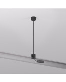 TR2124-BK Подвод питания для подвесного монтажа трека SMART BASE, АС 220-240V, IP20, 5м, черный, алюминий