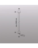 TR2124-WH Подвод питания для подвесного монтажа трека SMART BASE, АС 220-240V, IP20, 5м, белый, алюминий TR2124-WH Подвод питания для подвесного монтажа трека SMART BASE, АС 220-240V, IP20, 5м, белый, алюминий