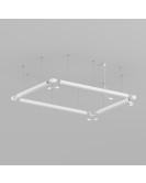 TR2124-WH Подвод питания для подвесного монтажа трека SMART BASE, АС 220-240V, IP20, 5м, белый, алюминий TR2124-WH Подвод питания для подвесного монтажа трека SMART BASE, АС 220-240V, IP20, 5м, белый, алюминий
