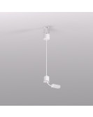 TR2124-WH Подвод питания для подвесного монтажа трека SMART BASE, АС 220-240V, IP20, 5м, белый, алюминий TR2124-WH Подвод питания для подвесного монтажа трека SMART BASE, АС 220-240V, IP20, 5м, белый, алюминий