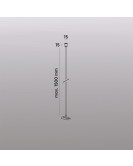 TR2126-BK Механический подвес для трека SMART BASE, IP20, 1.5м, черный, алюминий