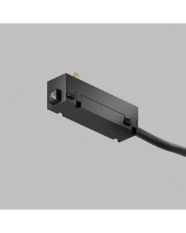 Подвод питания торцевой для трека SMART SLIM BASE, односторонний, 220В AC, чёрный Подвод питания торцевой для трека SMART SLIM BASE, односторонний, 220В AC, чёрный