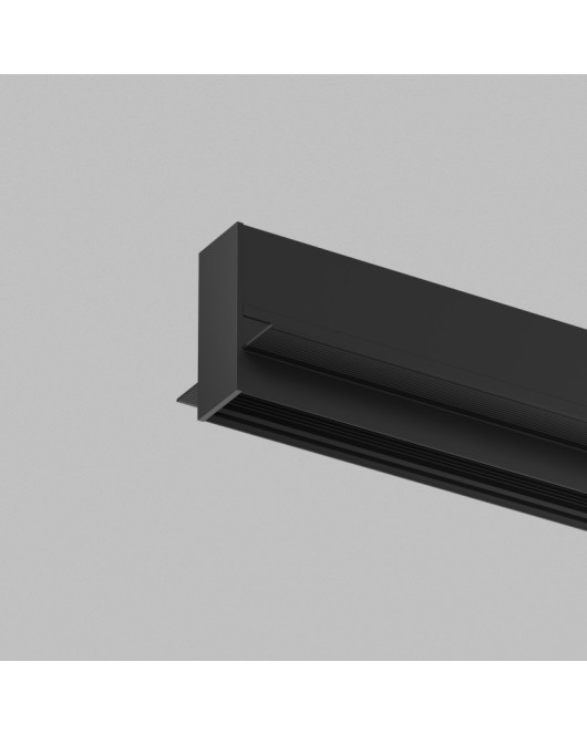 Шинопровод SMART SLIM HIDE, 2м, встраиваемый (для ГКЛ 12,5 мм), 220В AC, IP20, чёрный, алюминий