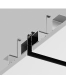 Шинопровод SMART SLIM HIDE, 2м, встраиваемый (для ГКЛ 12,5 мм), 220В AC, IP20, чёрный, алюминий