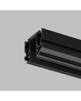 Шинопровод SMART SLIM ONE, 2м, для натяжных потолков (под гарпун), 220В AC, IP20, чёрный, алюминий