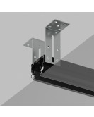 Шинопровод SMART SLIM ONE, 3м, для натяжных потолков (под гарпун), 220В AC, IP20, чёрный, алюминий