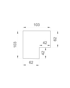 TR3041-AL Угол профиля SMART для натяжного потолка TR3041-AL Угол профиля SMART для натяжного потолка