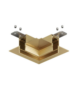 Угловой элемент трека HIDE SHINE PRIME для ГКЛ 12,5мм потолок-потолок 90° 48V DC Сатин. лат. алюмини