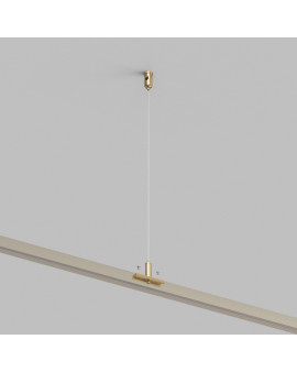 TR5718-SB Механический подвес для трека SHINE BASE, 48V DC, IP20, 2м, сатинированная латунь, алюминий