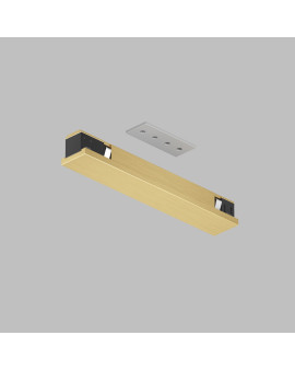 TR5722-SB Электрический коннектор прямой для трека SHINE BASE, 48V DC, IP20, сатинированная латунь, алюминий TR5722-SB Электрический коннектор прямой для трека SHINE BASE, 48V DC, IP20, сатинированная латунь, алюминий