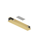 TR5722-SB Электрический коннектор прямой для трека SHINE BASE, 48V DC, IP20, сатинированная латунь, алюминий