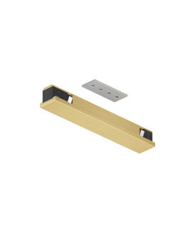 TR5722-SB Электрический коннектор прямой для трека SHINE BASE, 48V DC, IP20, сатинированная латунь, алюминий TR5722-SB Электрический коннектор прямой для трека SHINE BASE, 48V DC, IP20, сатинированная латунь, алюминий