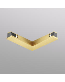 TR5723-SB Электрический коннектор для трека SHINE BASE 90° потолок-потолок, сатинированная латунь, алюминий TR5723-SB Электрический коннектор для трека SHINE BASE 90° потолок-потолок, сатинированная латунь, алюминий