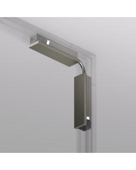 TR5724-DN Электрический коннектор для трека SHINE BASE 90° стена-потолок с поворотом трека под произвольным углом, темный никель, алюминий TR5724-DN Электрический коннектор для трека SHINE BASE 90° стена-потолок с поворотом трека под произвольным углом, темный никель, алюминий