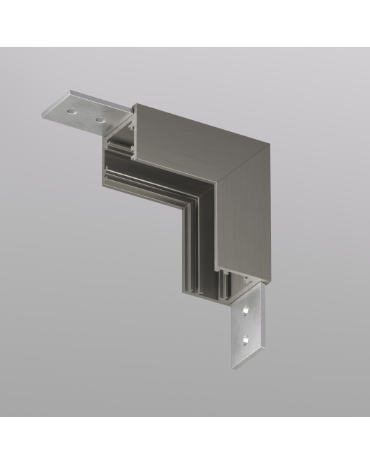 TR5732-DN Угловой элемент для трека SHINE BASE 90° стена-потолок, темный никель, алюминий TR5732-DN Угловой элемент для трека SHINE BASE 90° стена-потолок, темный никель, алюминий