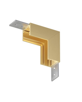 TR5732-SB Угловой элемент для трека SHINE BASE 90° стена-потолок, сатинированная латунь, алюминий TR5732-SB Угловой элемент для трека SHINE BASE 90° стена-потолок, сатинированная латунь, алюминий