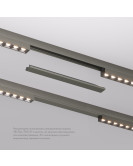 TR5736-DN Декоративная заглушка желоба трека SHINE BASE, 20см, темный никель, алюминий TR5736-DN Декоративная заглушка желоба трека SHINE BASE, 20см, темный никель, алюминий