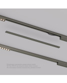 TR5737-DN Декоративная заглушка желоба трека, 50см, для трека Shine, серия Base, темный никель, алюминий